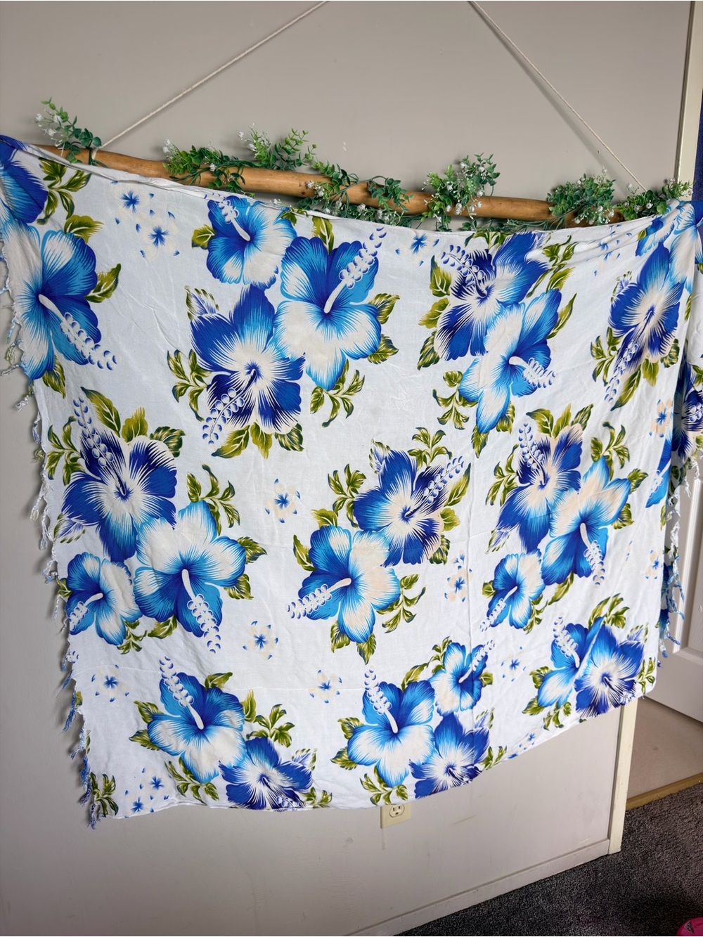 Blue Floral Sarong
